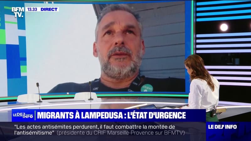 Arrivée de migrants à Lampedusa: Yann Manzi (Utopia 56) juge “affligeant” le manque d’organisation de l’Europe
