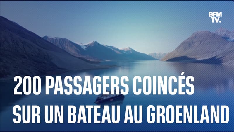 Au Groenland, un bateau avec plus de 200 passagers à bord est coincé depuis plusieurs jours