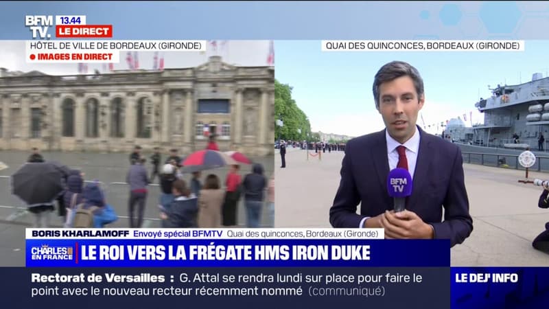 Charles III à Bordeaux: le roi va monter à bord de la frégate HMS Iron Duke
