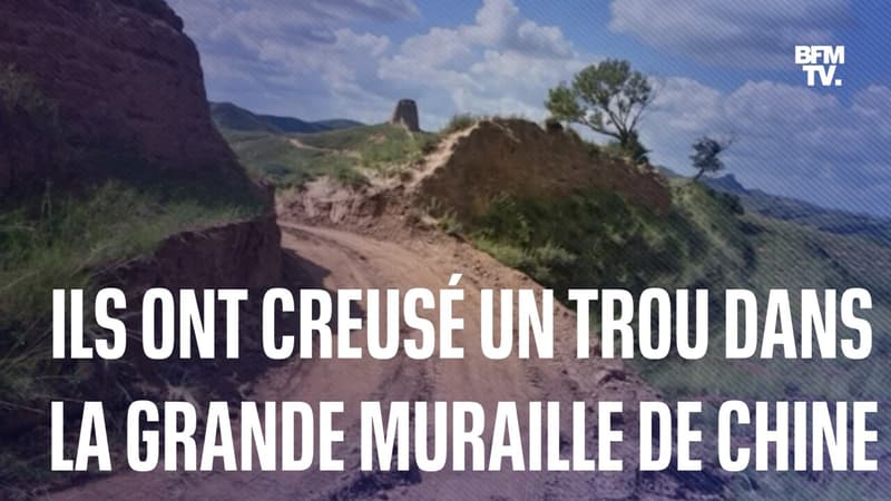 Chine: deux personnes arrêtées pour avoir creusé un trou dans la Grande Muraille