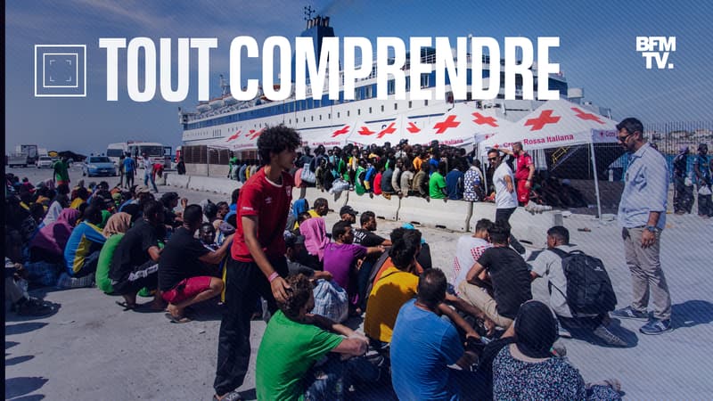 TOUT COMPRENDRE – Italie: que se passe-t-il à Lampedusa, qui fait face à un afflux massif de migrants?
