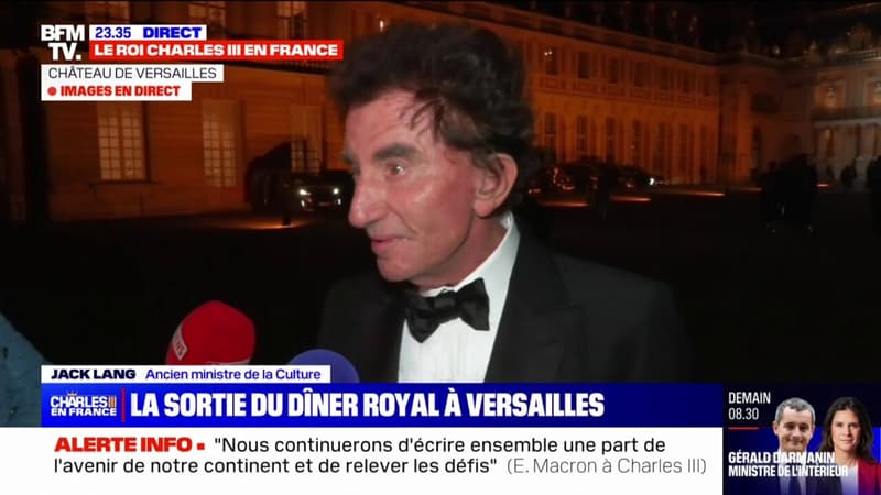 Dîner d’État en l’honneur de Charles III: “C’était un dîner chaleureux et amical”, pour l’ancien ministre de la Culture Jack Lang