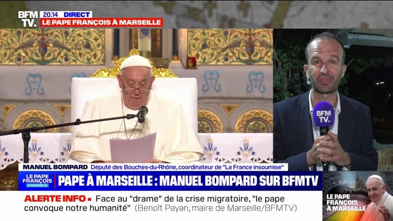 Discours du pape François sur les migrants en Méditerranée: “Ce message du pape est fort et résonne avec nos propres aspirations”, affirme Manuel Bompard (LFI)