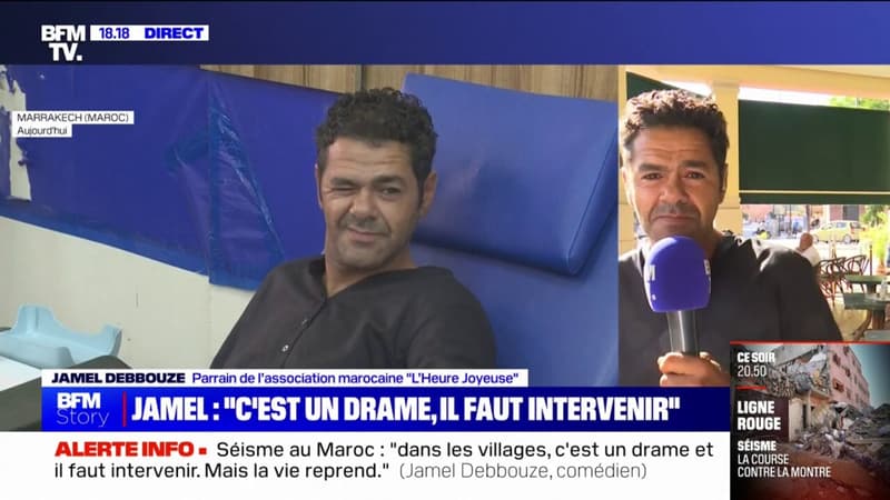 “Il y a un élan de solidarité absolument incroyable” déclare Jamel Debbouze en direct de Marrakech