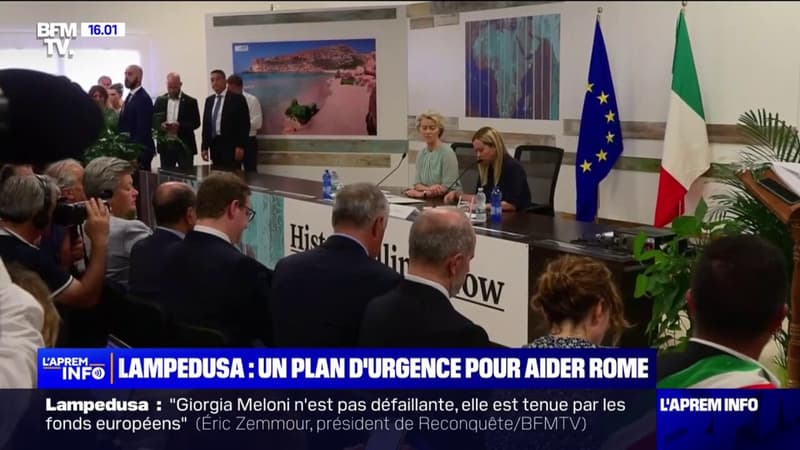 Immigration à Lampedusa: Ursula von der Leyen propose un plan d’urgence pour aider l’Italie