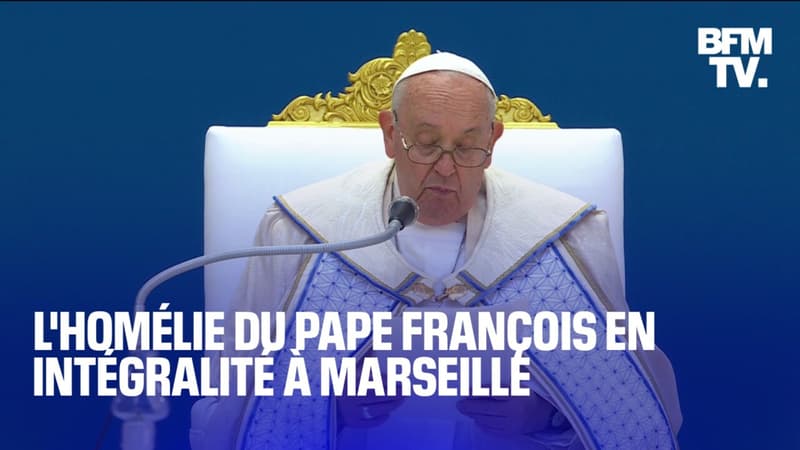 L’homélie du pape François en intégralité à Marseille depuis le stade Vélodrome