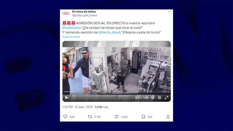 “Il vous a touché les fesses?”: une journaliste espagnole victime d’agression sexuelle en plein direct