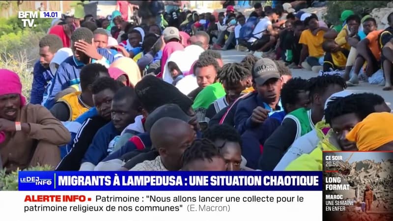 Lampedusa: situation humanitaire alarmante après l’arrivée de milliers de migrants sur l’île