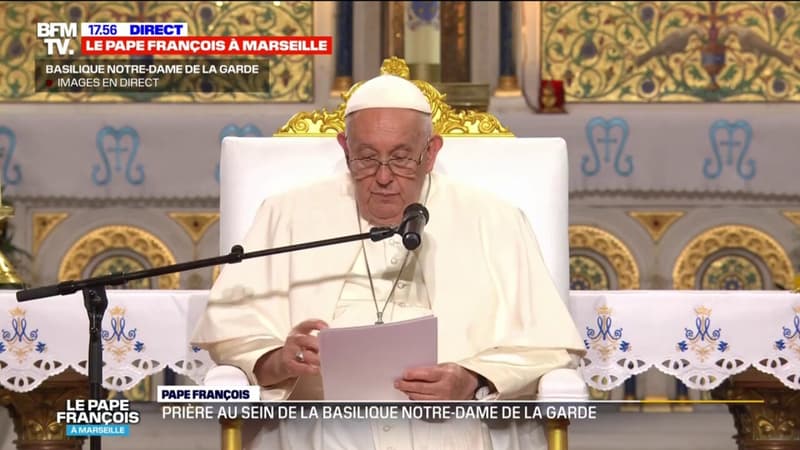 Le pape François évoque “le carrefour des peuples qu’est Marseille” dans sa prière mariale à la basilique Notre-Dame de la Garde