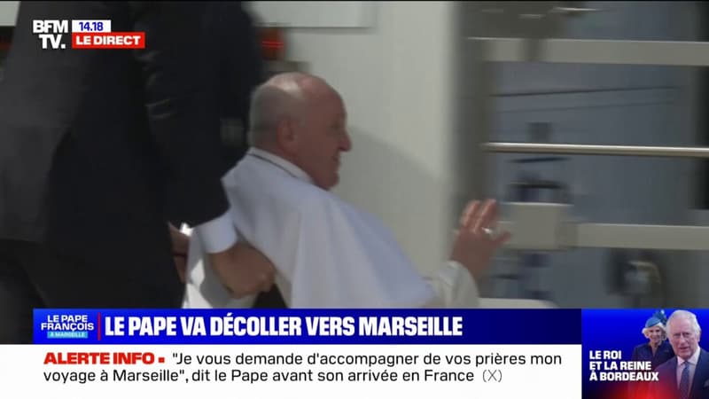 Le pape François va décoller vers Marseille pour sa visite