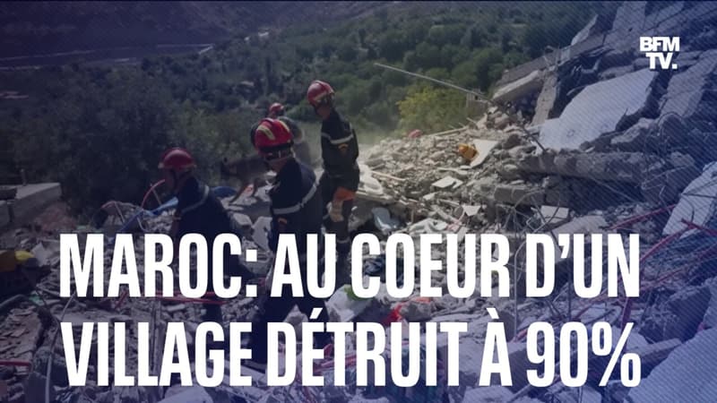 Maroc: au cœur d’un village détruit à 90%