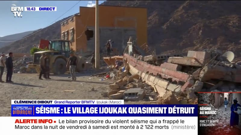Maroc: la solidarité s’organise dans le village d’Ijoukak, quasiment détruit par le séisme