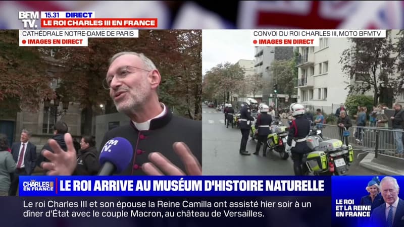 Mgr Olivier Ribadeau-Dumas, recteur de la cathédrale de Paris: la visite de Charles III  est le “signe que Notre-Dame de Paris est un symbole au cœur de ce monde”
