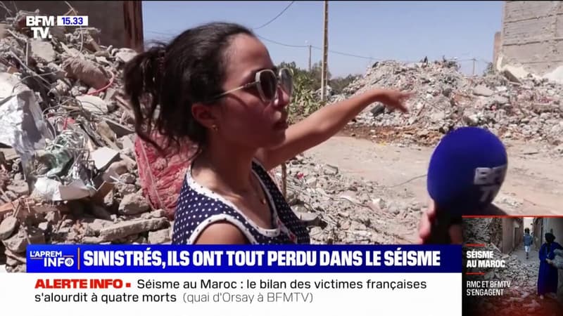 “Mon cousin est mort, il avait 20 ans”: le désarroi d’une habitante d’Amizmiz, près de l’épicentre du séisme au Maroc