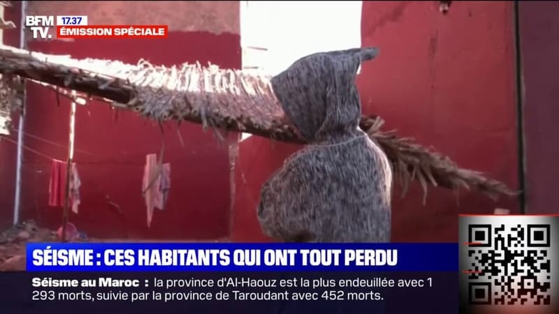 “Nous avons tout perdu”: dans la maison dévastée de Yassin Noumghar, habitant de Moulay Brahim, rasée par le séisme au Maroc
