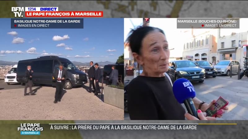 “On attend avec impatience”: Les Marseillais espèrent pouvoir apercevoir le pape sur son chemin vers la basilique Notre-Dame de la Garde