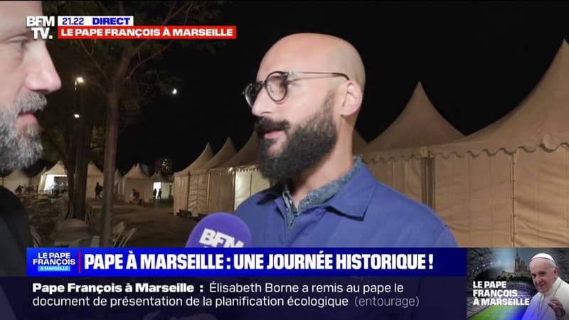 “On peut être fiers qu’il soit là”: La réaction de Sylvain, co-organisateur d’un banquet solidaire pour la venue du pape François à Marseille
