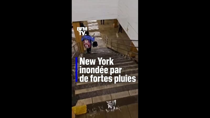 Rues, métro, aéroports… New York est touchée par des inondations spectaculaires