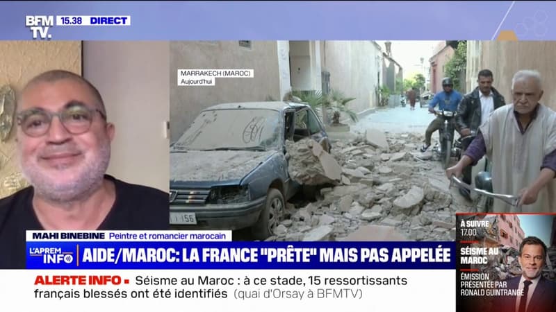 Séisme au Maroc: “L’aide internationale, on en aura besoin pour la reconstruction, ce qu’il y a aujourd’hui est gérable”, affirme Mahi Binebine