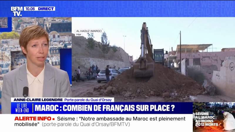 Séisme au Maroc: “Nous avons répondu à plus de 4000 appels de ressortissants français” affirme la porte-parole du Quai d’Orsay