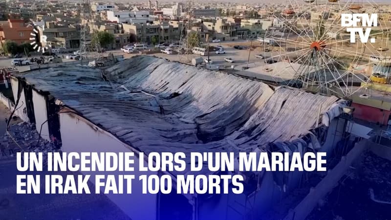 Un incendie s’est déclenché en plein mariage, faisant 100 morts et 150 blessés en Irak