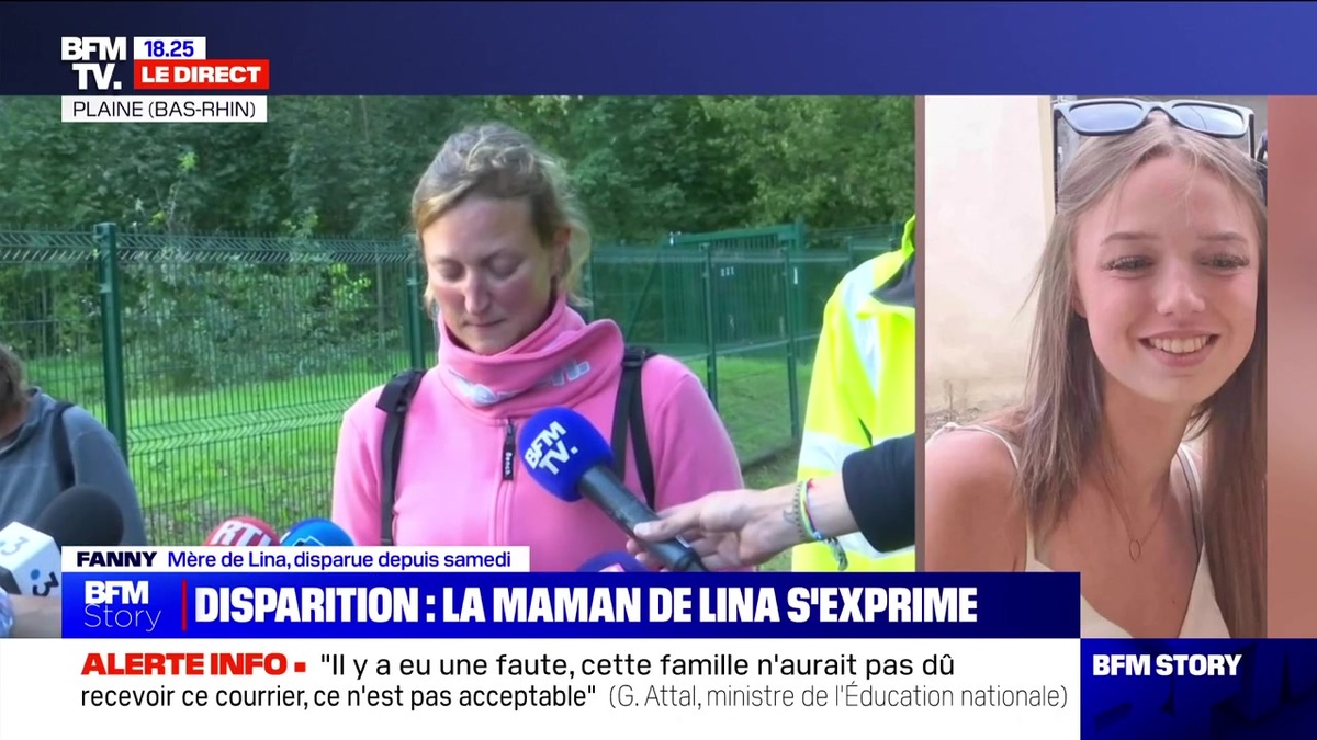 Disparition de Lina dans le Bas-Rhin : en larmes, la mère de l’adolescente donne des détails bouleversants
