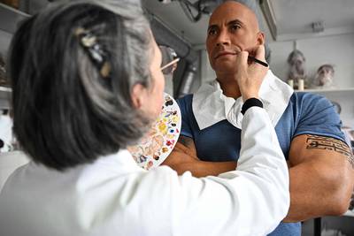 La statue de Dwayne Johnson du musée Grévin à Paris retouchée en 24h: voici à quoi elle ressemble