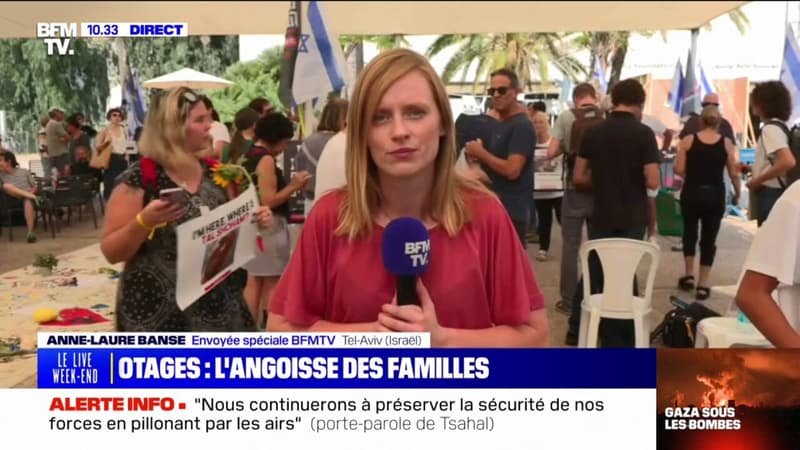À Tel-Aviv, les familles des otages sont “inquiètes” après les bombardements sur Gaza