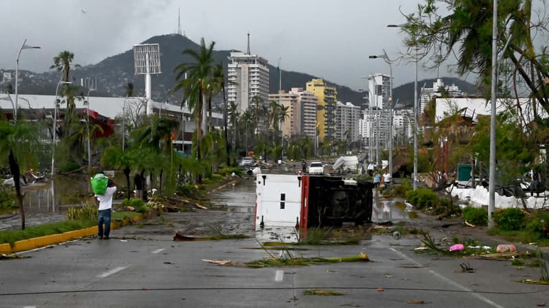 Mexique: les images des dégâts à Acapulco, coupée du monde après l’ouragan Otis