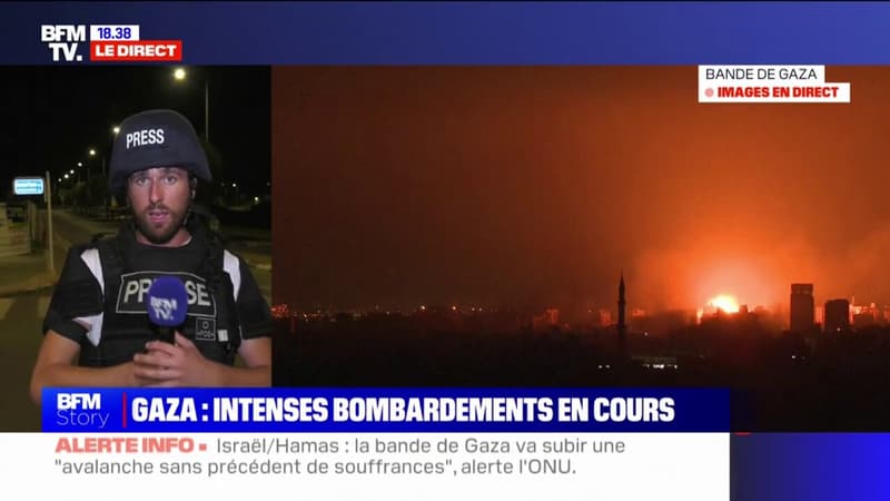 Bombardements à Gaza: “On n’avait jamais entendu autant d’explosions à une telle fréquence depuis une semaine et demie”, indique Maxime Brandstaetter (envoyé spécial BFMTV à Ashdod)