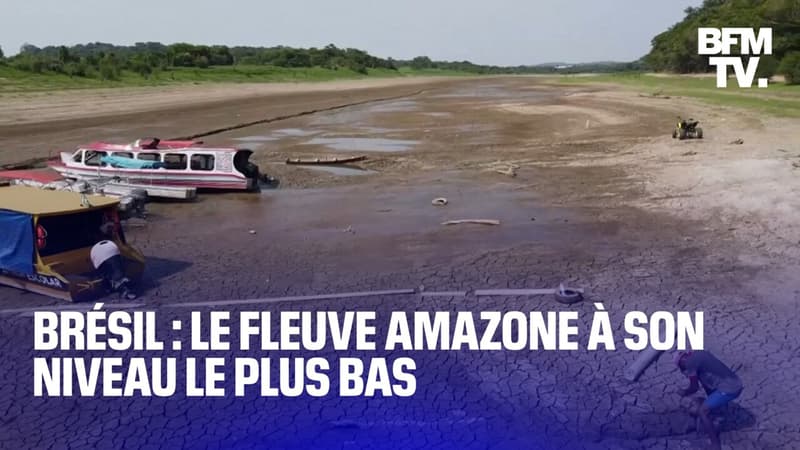 Brésil: le niveau du fleuve Amazone n’a jamais été aussi bas depuis le début des relevés, il y a plus d’un siècle