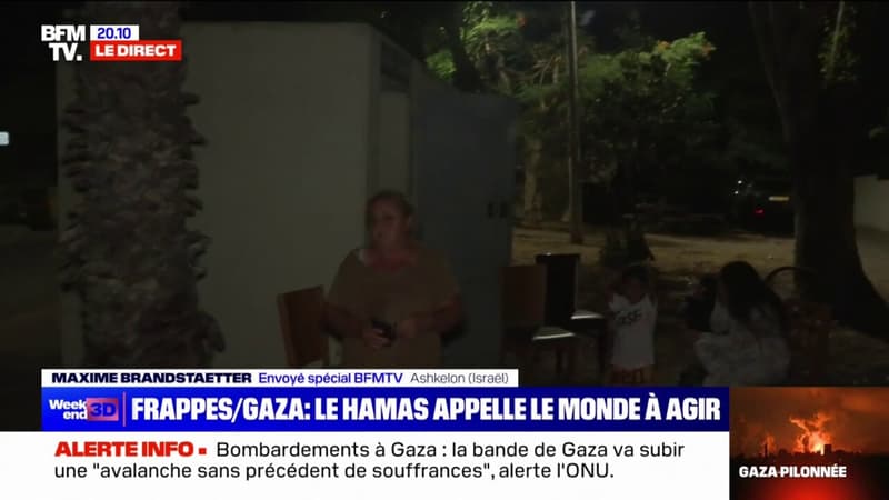Conflit Israël/Hamas: les habitants d’Ashkelon se tiennent à proximité des abris pour se protéger des roquettes