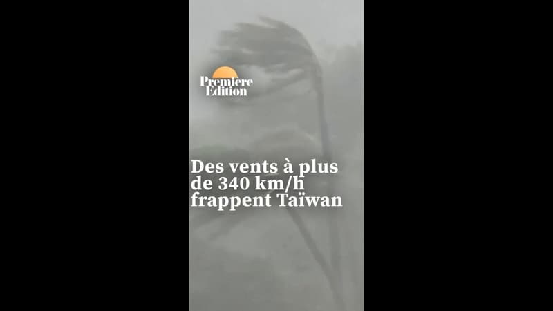 Des vents à plus de 340 km/h enregistrés à Taïwan au passage du typhon Koinou