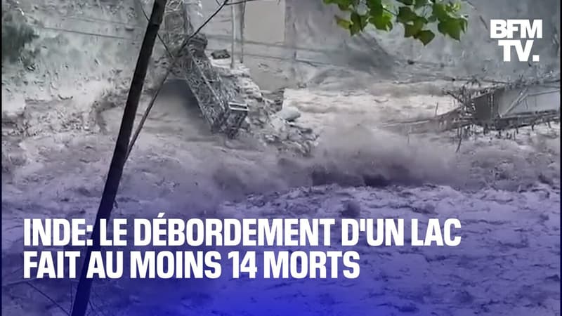 Inde: le débordement d’un lac provoque des inondations et fait au moins 14 morts