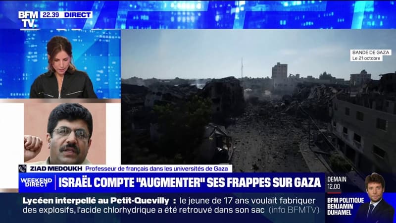 Israël/Hamas: l’intensification des bombardements annoncée par Tsahal confirmée par ce professeur de français vivant dans la bande de Gaza