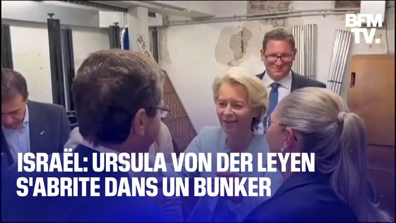 Israël: Ursula von der Leyen s’abrite dans un bunker à cause d’une alerte à la bombe