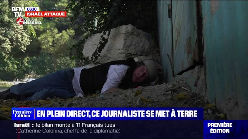 Israël: ces reporters contraints de s’allonger au sol en direct à cause des tirs de roquettes