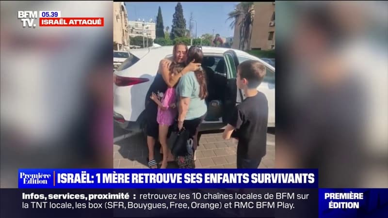 Israël: cette mère de famille retrouve ses enfants, survivants d’une attaque du Hamas