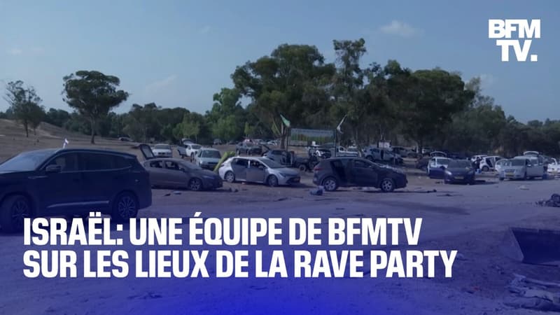 Israël: une équipe de BFMTV s’est rendue sur les lieux de la rave party, 4 jours après le drame