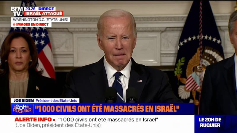 Joe Biden: “Nous sommes avec Israël et nous allons nous assurer qu’Israël va pouvoir assurer la protection de ses citoyens”