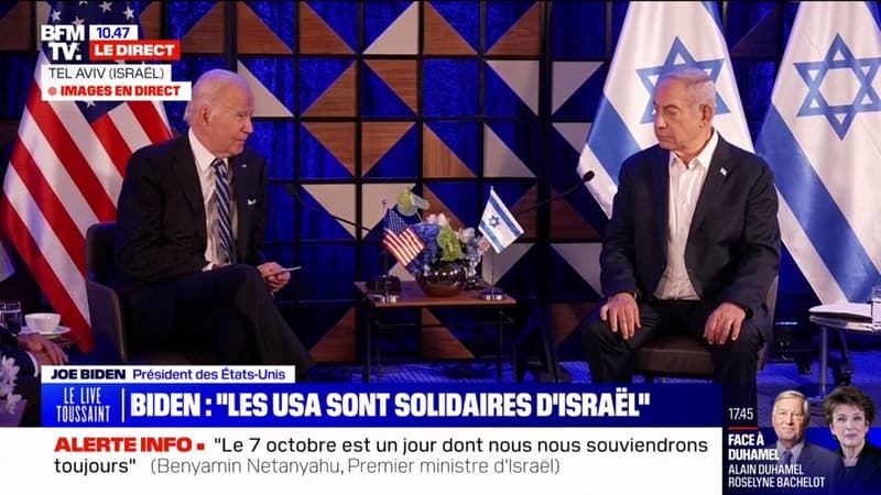 Joe Biden à Benjamin Netanyahu: “Je veux que le peuple du monde sache que les États-Unis sont solidaires d’Israël”