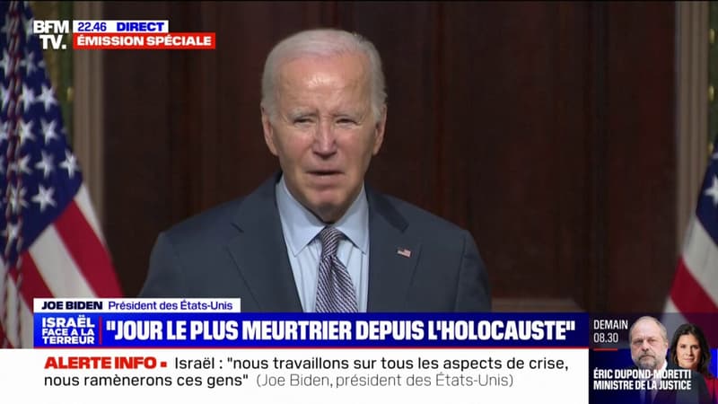 Joe Biden sur l’attaque du Hamas: “Je n’avais jamais pensé que je verrais des photos de terroristes décapitant des enfants”