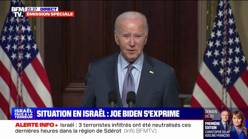 Joe Biden sur l’attaque du Hamas: “Le silence, c’est la complicité. Je refuse de rester silencieux”