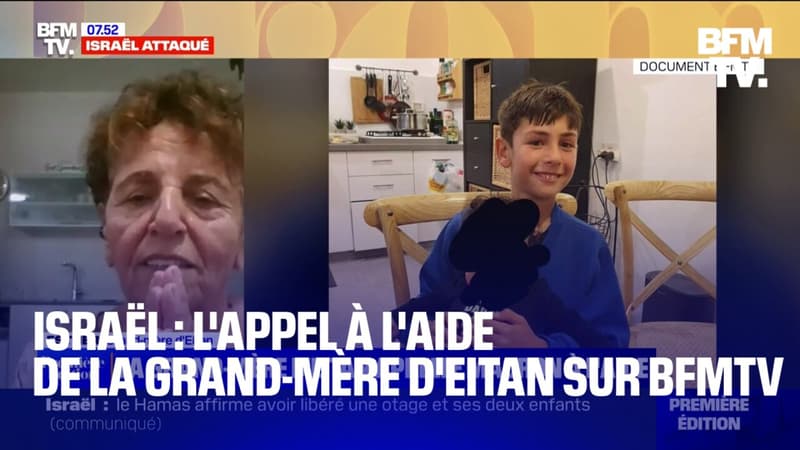 L’appel à l’aide de la grand-mère d’Eitan, un enfant franco-israélien enlevé par le Hamas, sur BFMTV