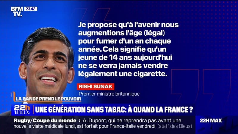 LA BANDE PREND LE POUVOIR – Rishi Sunak souhaite faire du Royaume-Uni un pays sans tabac