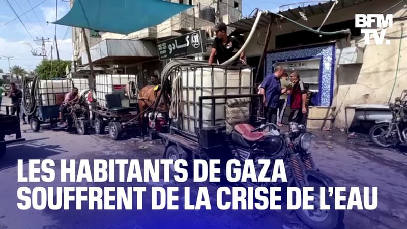 “La vie est finie à Gaza”: des habitants de l’enclave palestinienne témoignent du manque d’eau et de nourriture