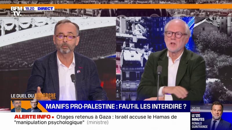 Manifestations de soutien aux Palestiniens: “Je suis toujours contre les interdictions”, affirme Robert Ménard