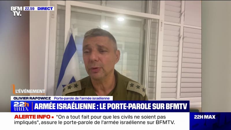 Olivier Rafowicz (porte-parole de l’armée israélienne): “Depuis le départ, on a tout fait pour que les civils ne soient pas impliqués”