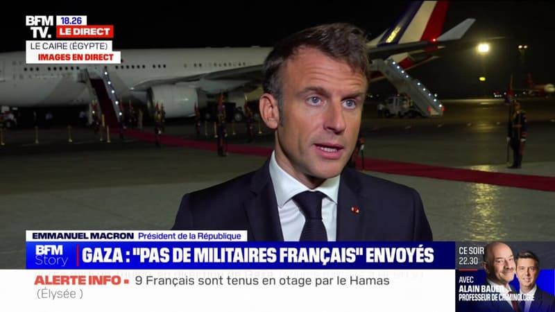 Pour Emmanuel Macron, le Hamas est “un danger pour toute la région”