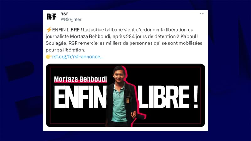 Afghanistan: le journaliste franco-afghan Mortaza Behboudi libéré